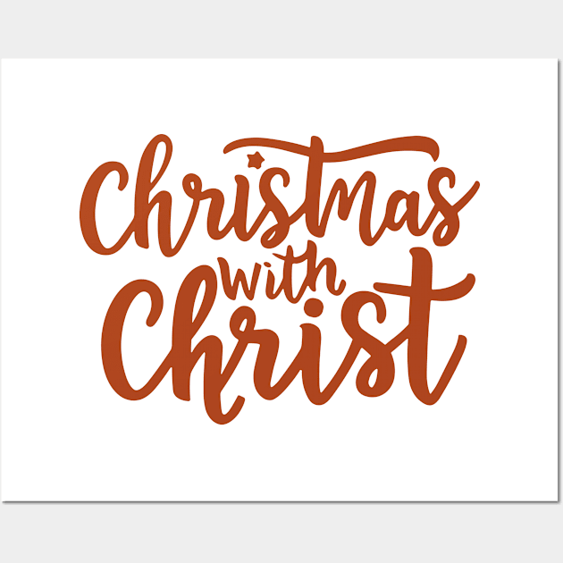 Christmas with Christ Wall Art by Risen_prints